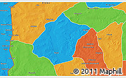 Political 3D Map of Bunza