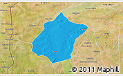 Political 3D Map of Bunza, satellite outside