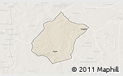 Shaded Relief 3D Map of Bunza, lighten