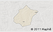 Shaded Relief 3D Map of Bunza, lighten, semi-desaturated