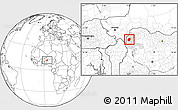 Blank Location Map of Bunza, highlighted parent region
