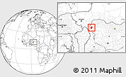 Blank Location Map of Bunza