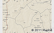Shaded Relief Map of Bunza