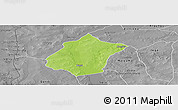 Physical Panoramic Map of Bunza, desaturated