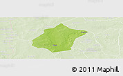 Physical Panoramic Map of Bunza, lighten