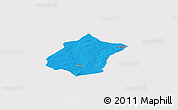 Political Panoramic Map of Bunza, cropped outside