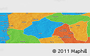 Political Panoramic Map of Bunza