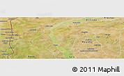 Satellite Panoramic Map of Bunza