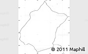 Blank Simple Map of Bunza, no labels