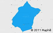 Political Simple Map of Bunza, single color outside