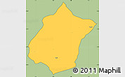 Savanna Style Simple Map of Bunza, cropped outside