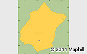 Savanna Style Simple Map of Bunza, single color outside