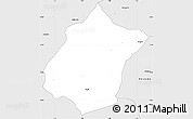 Silver Style Simple Map of Bunza