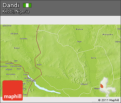 Physical 3D Map of Dandi
