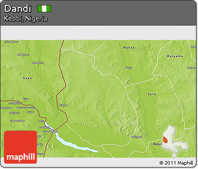Physical 3D Map of Dandi