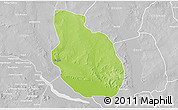 Physical 3D Map of Dandi, lighten, desaturated