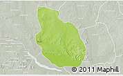 Physical 3D Map of Dandi, lighten, semi-desaturated