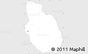 Silver Style Simple Map of Dandi, single color outside