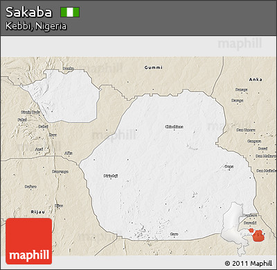 Classic Style 3D Map of Sakaba