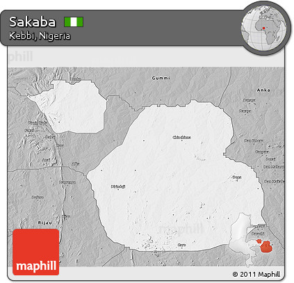Gray 3D Map of Sakaba