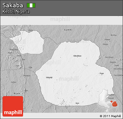 Gray 3D Map of Sakaba