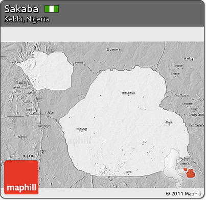 Gray 3D Map of Sakaba