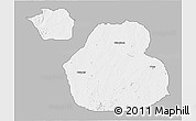 Gray 3D Map of Sakaba, single color outside