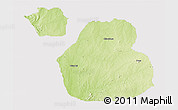 Physical 3D Map of Sakaba, cropped outside