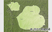 Physical 3D Map of Sakaba, darken