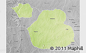 Physical 3D Map of Sakaba, desaturated