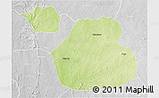 Physical 3D Map of Sakaba, lighten, desaturated