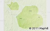 Physical 3D Map of Sakaba, lighten