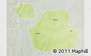 Physical 3D Map of Sakaba, lighten, semi-desaturated