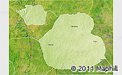 Physical 3D Map of Sakaba, satellite outside