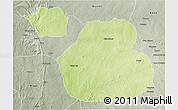 Physical 3D Map of Sakaba, semi-desaturated