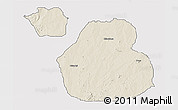 Shaded Relief 3D Map of Sakaba, single color outside