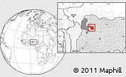 Blank Location Map of Sakaba, highlighted country, highlighted parent region