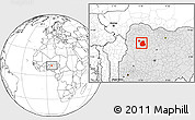 Blank Location Map of Sakaba, highlighted country