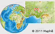 Physical Location Map of Sakaba, highlighted parent region, within the entire country