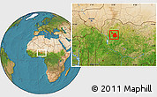 Satellite Location Map of Sakaba