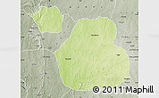 Physical Map of Sakaba, semi-desaturated
