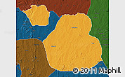 Political Map of Sakaba, darken