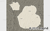 Shaded Relief Map of Sakaba, darken