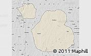Shaded Relief Map of Sakaba, desaturated