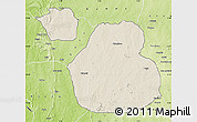 Shaded Relief Map of Sakaba, physical outside