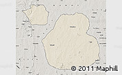 Shaded Relief Map of Sakaba, semi-desaturated