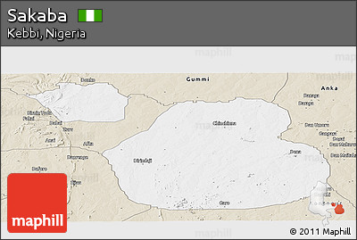 Classic Style Panoramic Map of Sakaba
