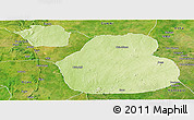 Physical Panoramic Map of Sakaba, satellite outside