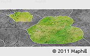 Satellite Panoramic Map of Sakaba, desaturated