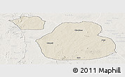 Shaded Relief Panoramic Map of Sakaba, lighten
